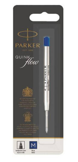 Parker Quinkflow Refill Blekk til kulepenn Blått blekk M