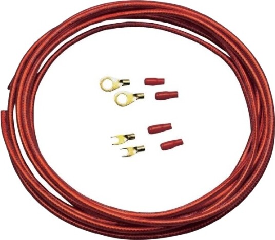 Sinuslive Bil Hifi Strømkabelsett 6 Mm² Forgylt