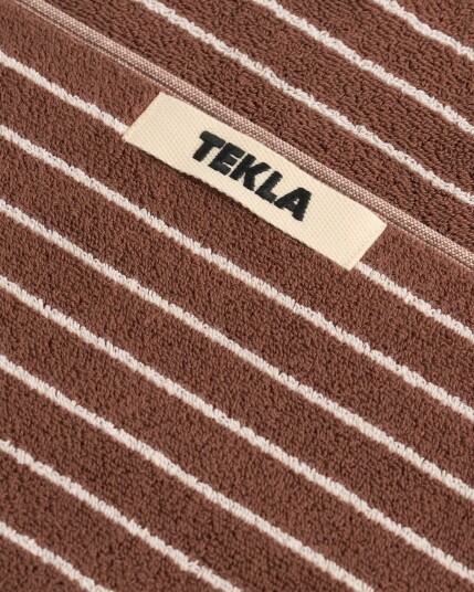 Tekla | Tekla håndklær | Håndkle 70x140 rust stripes