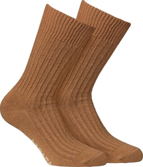 Alpacasocks&Co Merino Cashmere Ribbed Crew 1 Pack Brown 39 42