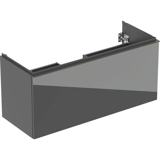 Geberit Acanto servantskap 118,4x47,5 cm grått glass