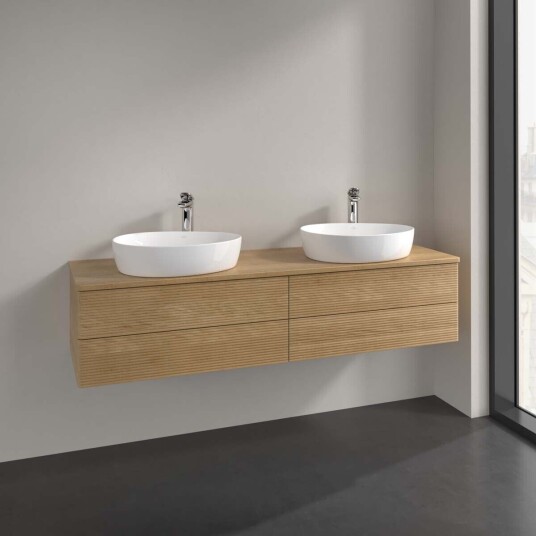 Villeroy & Boch  Antao Servantskap med 4 skuffer 160x50x36 cm m/lys Eik