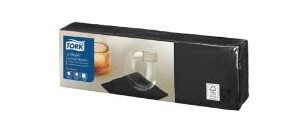 Serviet Tork Cocktail Linstyle L24xb24cm 1-Lag Fsc Sort,14 Pk X 100 Stk