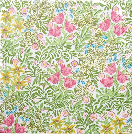 William Morris By havi William Morris Napkin Bower Napkin   Green   24X24CM