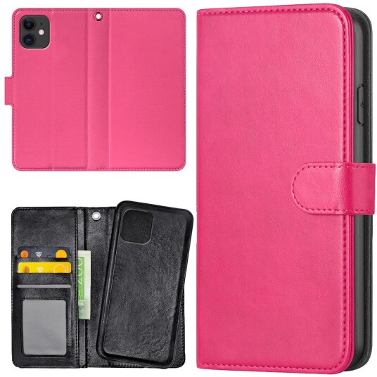 Generic Iphone 12/12 Pro - Lommebok Deksel Rosa