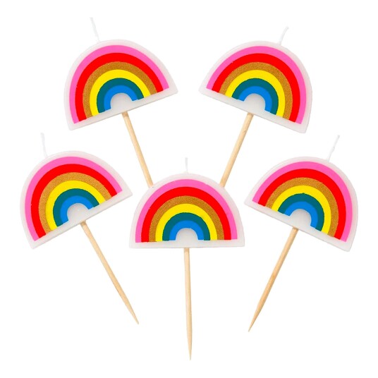 Talking Tables Kakelys Rainbow Brights - 5-pakning Talking Tables Kakelys Rainbow Brights - 5-pakning