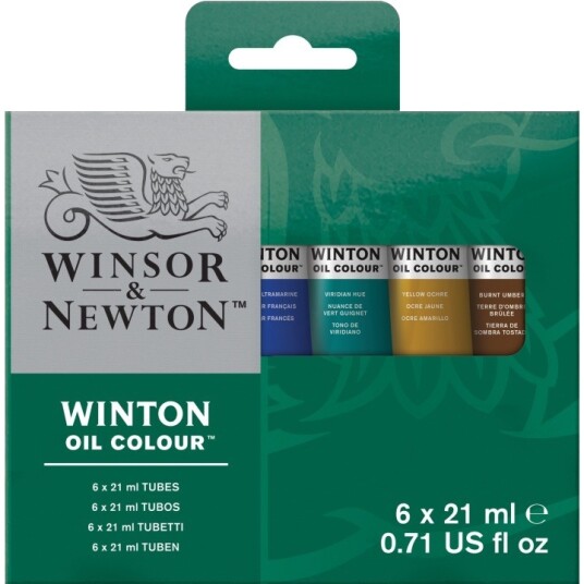 Winsor & Newton Winton Oljemaling Tube Set 6 x 21 ml