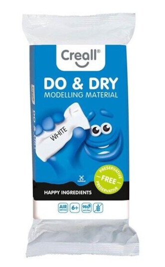 Creall Do&Dry Modeling Clay Preservation Free White 500gr.