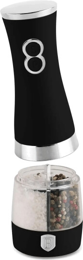 Berlingerhaus 2 In 1 Electric Pepper And Salt Mill Matt Black   Black   ONE SIZE
