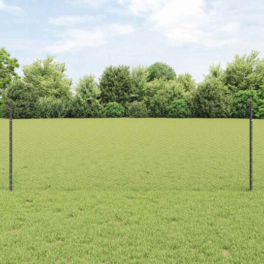 Gjerde med innlegg. Grå 0.8 x 50 m Stål