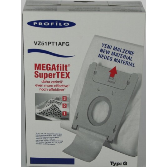 Bsh Støvsugerposer TYP G VZ51PT1AFG syntetfiber 5st+ Mikrofilter 461746 Bsh Støvsugerposer TYP G VZ51PT1AFG syntetfiber 5st+ Mikrofilter 461746