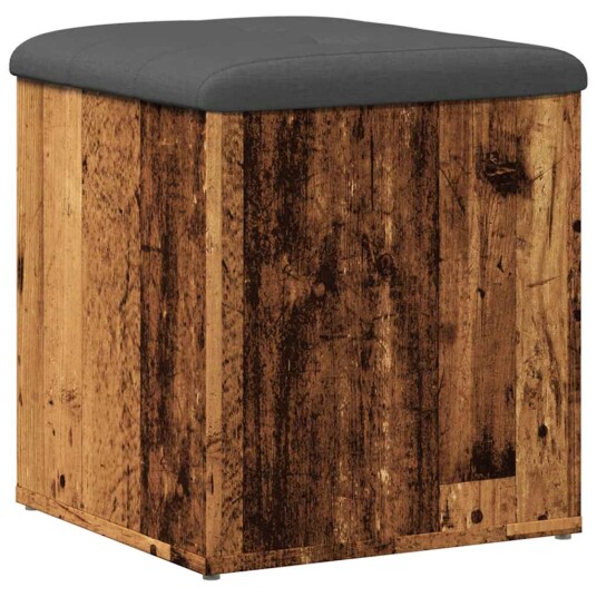  Oppbevaringsbenk gammelt tre 42x42x45 cm konstruert tre 8721158446077