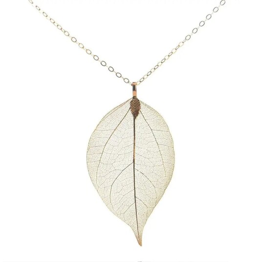 J&K Shop Halskjede Blad KC gold plated