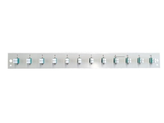 Utstyrt Frontpanel Med 12 X Lc Duplex Kobling Om3 Svart Sb Fp S 12Sc S Om3 Utstyrt Frontpanel Med 12 X Lc Duplex Kobling Om3 Svart Sb Fp S 12Sc S Om3