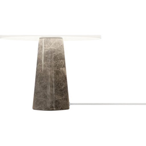 DFTP Glossy bordlampe Marmor - Grå