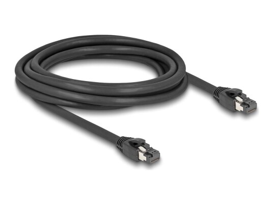 Delock Cat 8 Nettverkskabel 3 m RJ-45 Svart