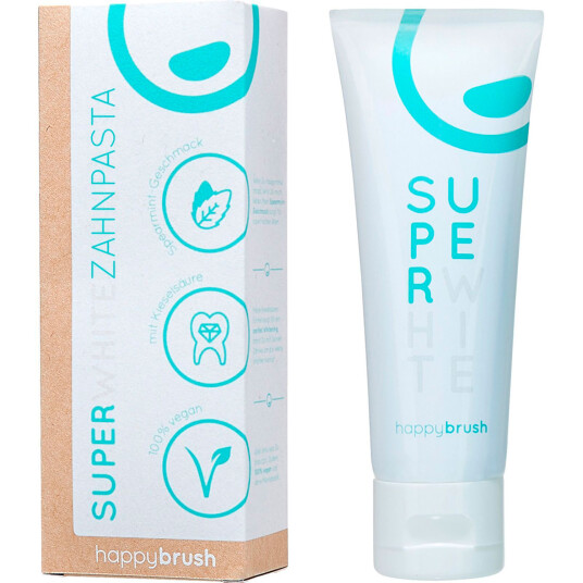 Whitening Tannkrem Happybrush SuperWhite 75 ml Whitening Tannkrem Happybrush SuperWhite 75 ml