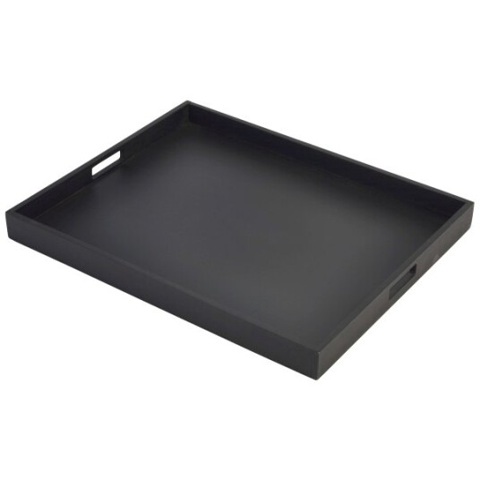 Solid Svart Butlers Tray 53.5 x 42.5 x 4.5cm Solid Svart Butlers Tray 53.5 x 42.5 x 4.5cm