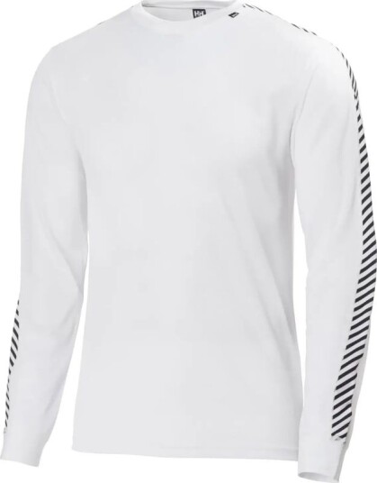 Helly Hansen Men's HH Lifa Stripe Long-Sleeve Crew Base Layer XXL , White