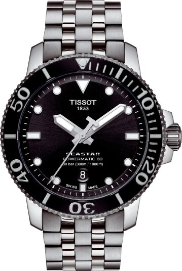 Tissot Seastar 1000 Powermatic 80 T1204071105100 - Herre - 43 mm - Analog - Automatisk - Safirglass Tissot Seastar 1000 Powermatic 80 T1204071105100 - Herre - 43 mm - Analog - Automatisk - Safirglass