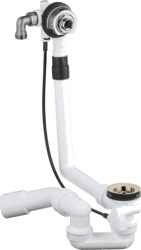 Grohe avløps /overløpsgarnityr 45° 40/50mm/ø70mm med vannfylling plast/messing