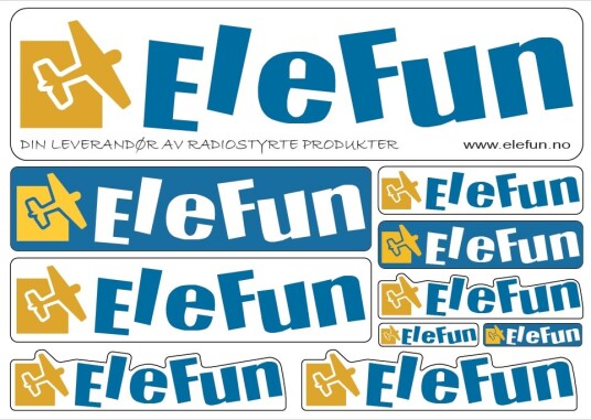 Elefun Klistremerke: Elefun Color A4