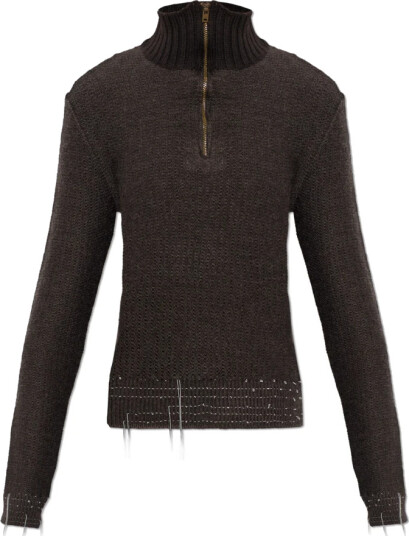 Maison Margiela Dame Strikkevarer Brun S,