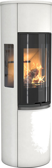 Contura 596G Style hvit vedovn med sideglass og glassdør Contura 596G Style hvit vedovn med sideglass og glassdør