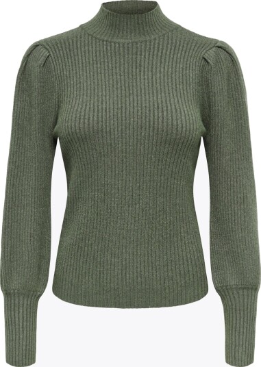 Only Katia Long Sleeve Highneck Pullover Knit Grønn XS