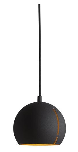 Woud Gap Taklampe Round Sort/ Messing Woud Gap Taklampe Round Sort/ Messing