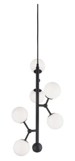 Halo Design Atom Vertikal Taklampe Opal/ Sort