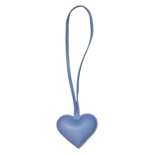 DARK Heart Bag Charm Blue 1pcs
