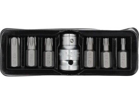 Yato Torx Skrutrekker Bitssett 7 Stykker 1/2" Stål YT-0416