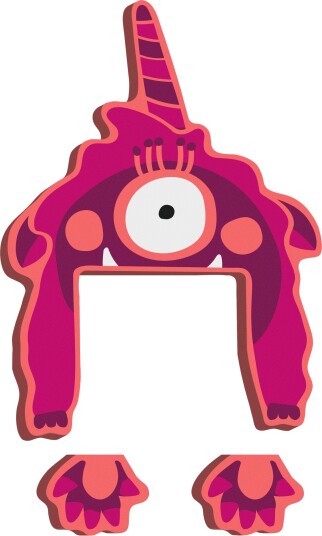 Small Foot ABC Bambus Bokstav Monster - Gaga