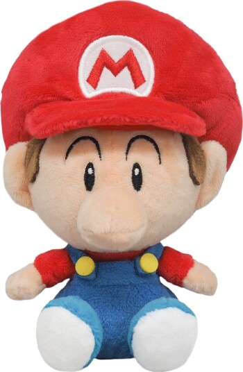 Super Mario Baby Mario 16 cm Plysjbamse - Offisiell Nintendo Kosedyr Super Mario Baby Mario 16 cm Plysjbamse - Offisiell Nintendo Kosedyr