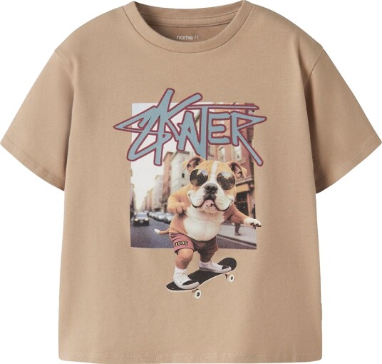 Name It T skjorte NmmLaus Sesam Name It 6 år (116) T skjorte Beige Brun Name It T skjorte NmmLaus Sesam Name It 6 år (116) T skjorte Beige Brun