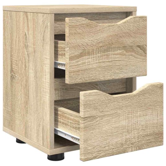 Nattbord med skuff Sonoma eik 30,5 x 30 x 43 cm Konstruert tre