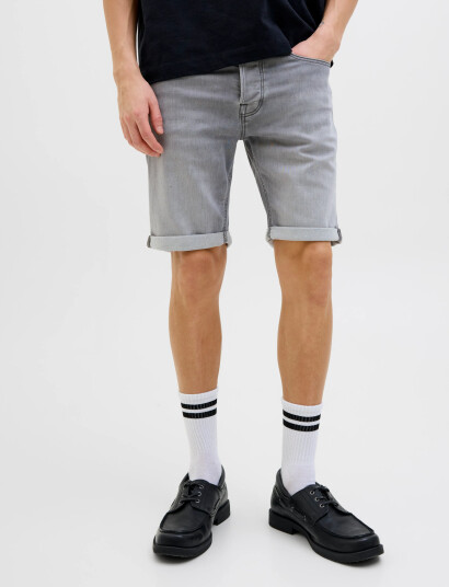 Jack & Jones Jjirick Jjicon I.k. Shorts Ge 063 Sn - Grey - M