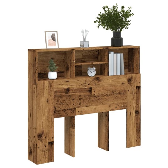  Hodegavl med hylle gammelt tre 120x19x103,5 cm konstruert tre 8721158442055