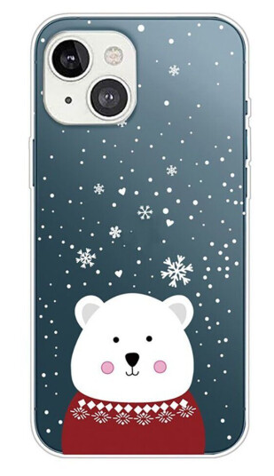 INCOVER iPhone 14 TPU Plast Jul Deksel - Julebjørn