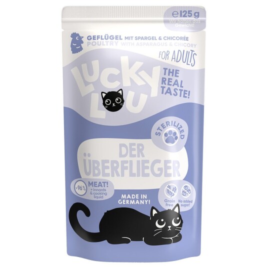 Lucky Lou Sterilisert 16 X 125 G Fjørfe Lucky Lou Sterilisert 16 X 125 G Fjørfe