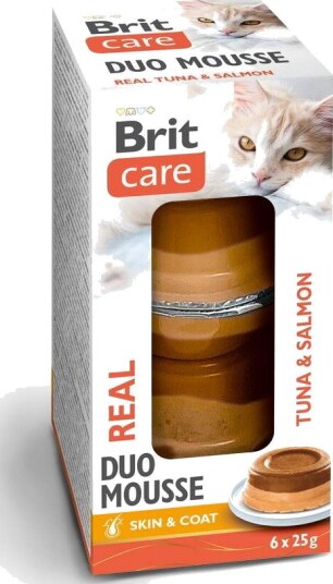 Brit Care Cat Double Layer Mousse Tuna & Salmon 6x25 g