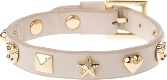 Leather Sign Stud Bracelet Sand 1pcs Leather Sign Stud Bracelet Sand 1pcs