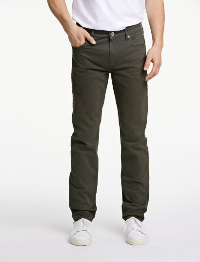 Lindbergh Black 1927: Superflex 5 Pocket Cashmere - Khaki green - 40 x 32
