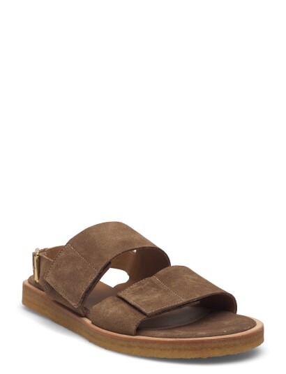 ANGULUS Sandals Flat Open Toe Op Brown 40.5