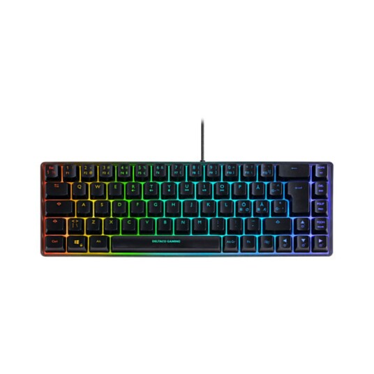 Deltaco DK240 60% RGB Gamingtastatur - Nordisk - Svart Deltaco DK240 60% RGB Gamingtastatur - Nordisk - Svart