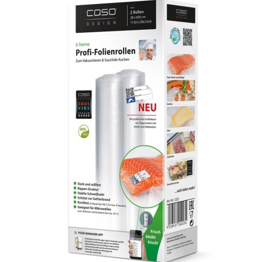 Caso Folieruller 27,5x600 cm 2 stk 150my Caso Folieruller 27,5x600 cm 2 stk 150my
