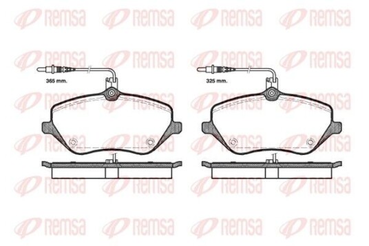 Bremseklosser REMSA 1101.04 Bremseklosser REMSA 1101.04