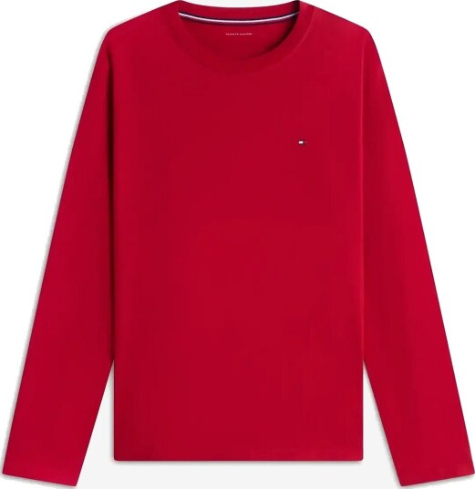 Tommy Hilfiger Ls Jersey Set Solid MEDIUM RED CARBON NAVY M