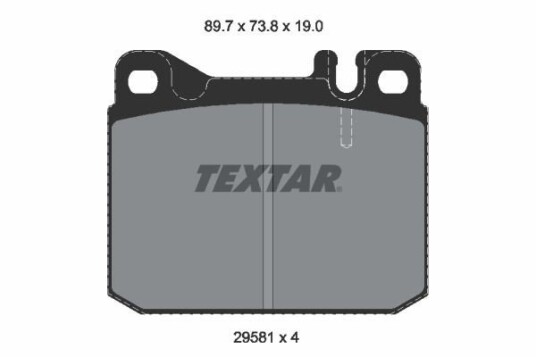 Bremseklosser TEXTAR 2958105 Bremseklosser TEXTAR 2958105